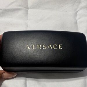 BRAND NEW Versace Black Sunglasses Case with Gold Logo